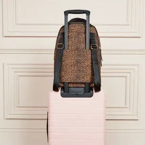 Stella & Dot | Backpack | Lady Boss Backpack Leopard Print Padded Laptop Pocket Stella & Dot Lady Boss Backpack Animal Leopard Print Brand  main image 3